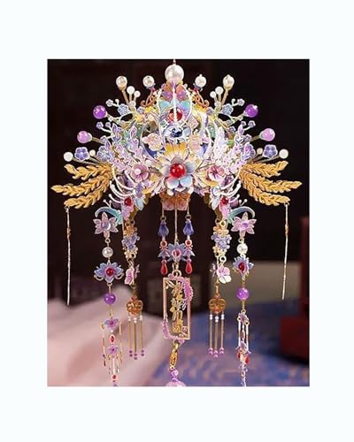3D-Metall Puzzle Phoenix Crown 3D Metall Puzzle Modellbausatz, DIY Messing Ornament Mit Ständer Im Chinesischen Stil(A Beautiful Full Moon) von MHYESA