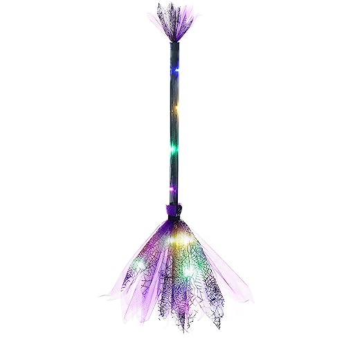 MIADOSHINSE Halloween LED Hexenbesen Cosplay | Party Kostüm Zubehör & Requisiten von MIADOSHINSE