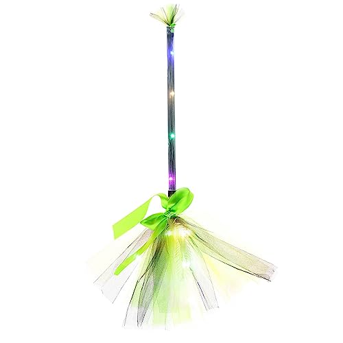 MIADOSHINSE Halloween LED Hexenbesen Cosplay | Party Kostüm Zubehör & Requisiten von MIADOSHINSE