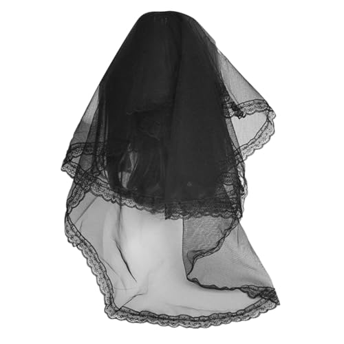 MIADOSHINSE Spitzenband mit Schleife, Dienstmädchenhut für Frauen, Kopfbedeckung mit Schleier und Haarspange (Cosplay/Fotografie-Requisiten) von MIADOSHINSE