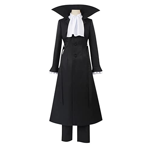 MIAOCOS Bungo Stray Dogs Ryunosuke Akutagawa Cosplay Kostüm Halloween Schwarz Uniform Jacke Mantel Lange Trenchsuits MIAOCOS Bungo Stray Dogs Ryunosuke Akutagawa Cosplay Kostüm Halloween Schwarz Uniform Jacke Mantel Lange Trenchsuits von MIAOCOS