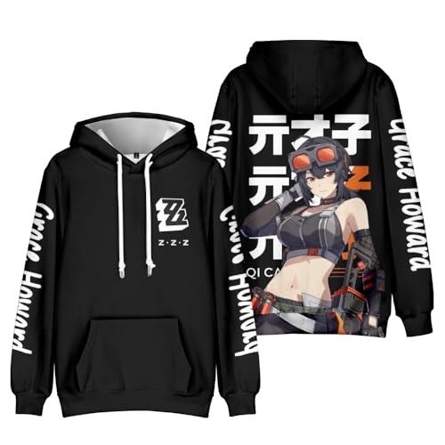 MIAOCOS Zero-0 Game Cosplay Hoodie Kapuzen-Sweatshirt Uni Erwachsene Kostüm mit Kapuze Casual Outwear Party Show Schwarz MIAOCOS Zero-0 Game Cosplay Hoodie Kapuzen-Sweatshirt Uni Erwachsene Kostüm mit Kapuze Casual Outwear Party Show Schwarz von MIAOCOS