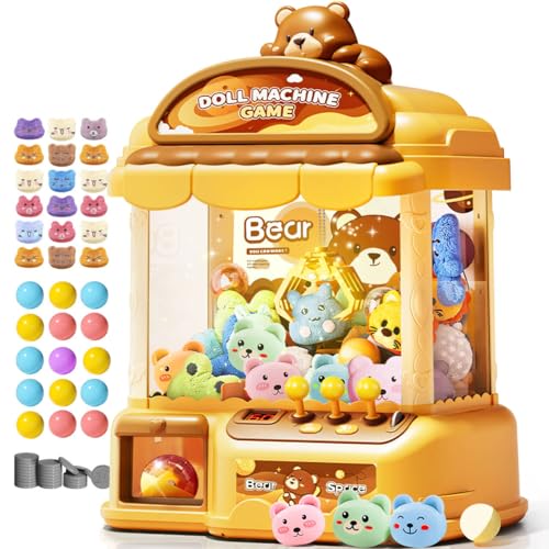 MIAOKE Große Klauenmaschine für Kinder, musikalische elektronische Arcade-Spielkonsole mit verstellbarem Sound, Weihnachts- und Geburtstagsgeschenk für Kinder (Khaki) von MIAOKE