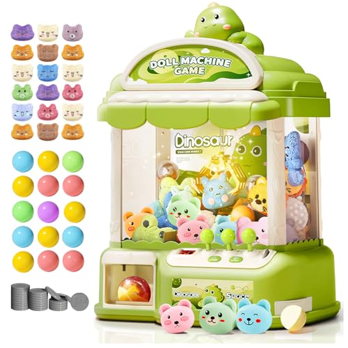 MIAOKE Große Klauenmaschine für Kinder, musikalische elektronische Arcade-Spielkonsole mit verstellbarem Sound, Weihnachts- und Geburtstagsgeschenk für Kinder (grün) von MIAOKE