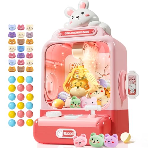 MIAOKE Große Krallenmaschine für Kinder, musikalische elektronische Arcade-Spielkonsole mit einstellbarem Sound, Weihnachts- und Geburtstagsgeschenk für Kinder, enthält 30 Spielzeuge & 20 MIAOKE Große Krallenmaschine für Kinder, musikalische elektronische Arcade-Spielkonsole mit einstellbarem Sound, Weihnachts- und Geburtstagsgeschenk für Kinder, enthält 30 Spielzeuge & 20 von MIAOKE