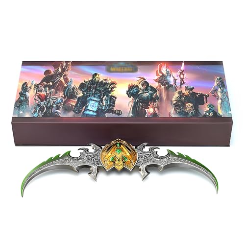 Wow Warglaive of Azzinoth Modell, Allmetal Spiel SammlerstüCke, Pappschachtel Verpackung Mit PräSentationsstäNder,Iron Gray 1pcs Wow Warglaive of Azzinoth Modell, Allmetal Spiel SammlerstüCke, Pappschachtel Verpackung Mit PräSentationsstäNder,Iron Gray 1pcs von MIAOWR