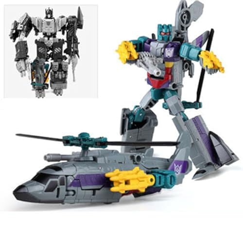 MICToy Transform Spielzeug, 5-in-1-Roboter, Geschenk Für Jungen Und Kinder, Sammlung Sammlung Höhe 32cm, Geeignet Für Kinder Und Erwachsene Ab 12 Jahren-Helicopter von MICToy