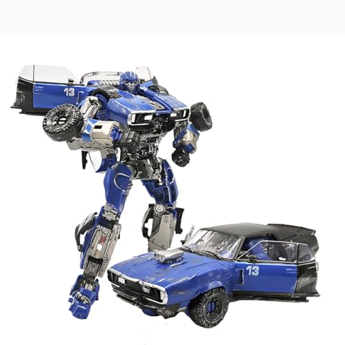 MICToy Transform Spielzeug, Blue Warrior Auto Transformation Spielzeug, Jungen und Mädchen Action Puppen, sammelbare Geschenk Spielzeug Modelle, für Kinder und Erwachsene im Alter von 12 und höher von MICToy