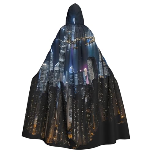 MIEKGPS Aerial Night of View Hong Kong Print Hooded Cloak Halloween Costume, Long Robe Cape Costume for Adults, Women and Men MIEKGPS Aerial Night of View Hong Kong Print Hooded Cloak Halloween Costume, Long Robe Cape Costume for Adults, Women and Men von MIEKGPS