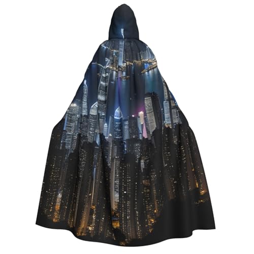 MIEKGPS Aerial Night of View Hong Kong Print Large Hooded Cloak Halloween Costume, Long Robe Cape Costume for Adults Women Men MIEKGPS Aerial Night of View Hong Kong Print Large Hooded Cloak Halloween Costume, Long Robe Cape Costume for Adults Women Men von MIEKGPS