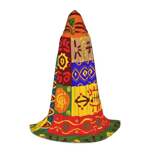 MIEKGPS Afrikanisches Nationalmuster, kleiner Kapuzenumhang, Halloween-Kostüm, Umhang, Halloween, Cosplay, Hexe MIEKGPS Afrikanisches Nationalmuster, kleiner Kapuzenumhang, Halloween-Kostüm, Umhang, Halloween, Cosplay, Hexe von MIEKGPS