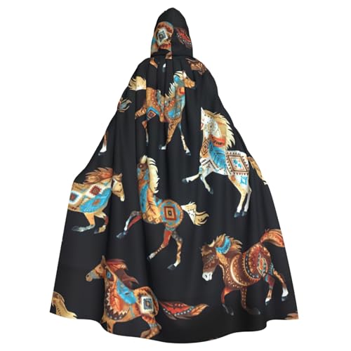MIEKGPS Brauner Pferdeumhang mit Kapuze, Halloween-Kostüm, langer Robe, Umhang Kostüm für Erwachsene, Damen und Herren MIEKGPS Brauner Pferdeumhang mit Kapuze, Halloween-Kostüm, langer Robe, Umhang Kostüm für Erwachsene, Damen und Herren von MIEKGPS