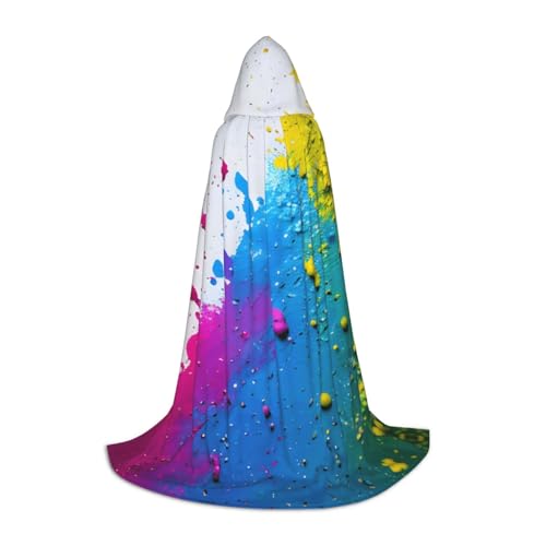 MIEKGPS Farbspritzer-Hintergrund, kleiner Umhang mit Kapuze, Halloween-Kostüm, Umhang, Halloween, Cosplay, Hexe MIEKGPS Farbspritzer-Hintergrund, kleiner Umhang mit Kapuze, Halloween-Kostüm, Umhang, Halloween, Cosplay, Hexe von MIEKGPS