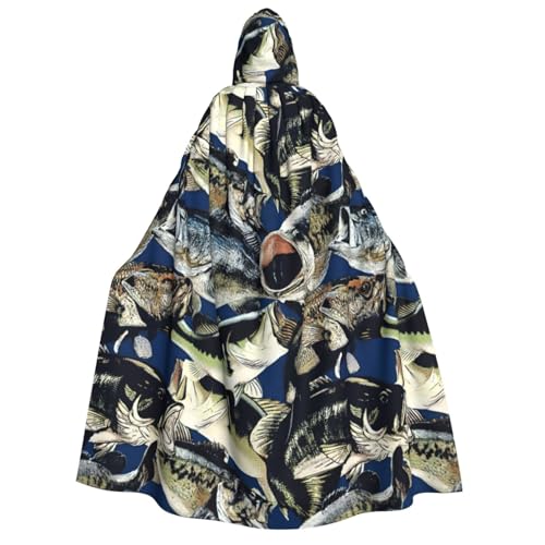 MIEKGPS Großer Kapuzenumhang mit Fischmuster, 1 Druck, Halloween-Kostüm, langer Umhang, Kostüm für Erwachsene, Damen, Herren MIEKGPS Großer Kapuzenumhang mit Fischmuster, 1 Druck, Halloween-Kostüm, langer Umhang, Kostüm für Erwachsene, Damen, Herren von MIEKGPS
