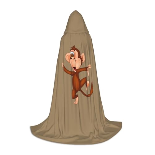 MIEKGPS Kapuzenumhang mit Affen-Druck, klein, Halloween-Kostüm, Robe, Umhang, Halloween, Cosplay, Hexe MIEKGPS Kapuzenumhang mit Affen-Druck, klein, Halloween-Kostüm, Robe, Umhang, Halloween, Cosplay, Hexe von MIEKGPS