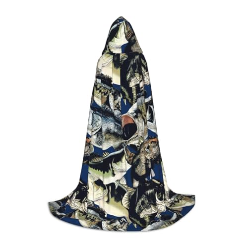 MIEKGPS Kapuzenumhang mit Fischmuster, klein, Halloween-Kostüm, Umhang, Halloween, Cosplay, Hexe MIEKGPS Kapuzenumhang mit Fischmuster, klein, Halloween-Kostüm, Umhang, Halloween, Cosplay, Hexe von MIEKGPS