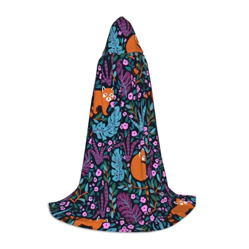 MIEKGPS Kapuzenumhang mit Katzenaufdruck, klein, Halloween-Kostüm, Robe, Umhang, Halloween, Cosplay, Hexe MIEKGPS Kapuzenumhang mit Katzenaufdruck, klein, Halloween-Kostüm, Robe, Umhang, Halloween, Cosplay, Hexe von MIEKGPS