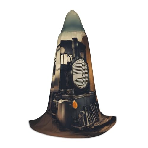 MIEKGPS Kapuzenumhang mit Lokomotiven-Druck, klein, Halloween-Kostüm, Robe, Umhang, Halloween, Cosplay, Hexe MIEKGPS Kapuzenumhang mit Lokomotiven-Druck, klein, Halloween-Kostüm, Robe, Umhang, Halloween, Cosplay, Hexe von MIEKGPS