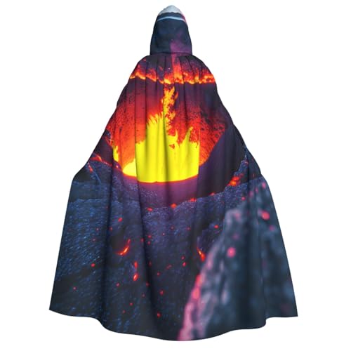 MIEKGPS Kilauea Volcano Print Large Hooded Cloak Halloween Costume, Long Robe Cape Costume for Adults Women Men MIEKGPS Kilauea Volcano Print Large Hooded Cloak Halloween Costume, Long Robe Cape Costume for Adults Women Men von MIEKGPS