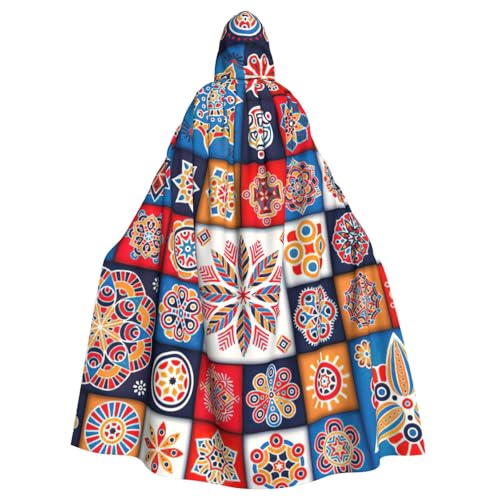 MIEKGPS Retro Flowwer Print Hooded Cloak Halloween Costume, Long Robe Cape Costume for Adults, Women and Men MIEKGPS Retro Flowwer Print Hooded Cloak Halloween Costume, Long Robe Cape Costume for Adults, Women and Men von MIEKGPS