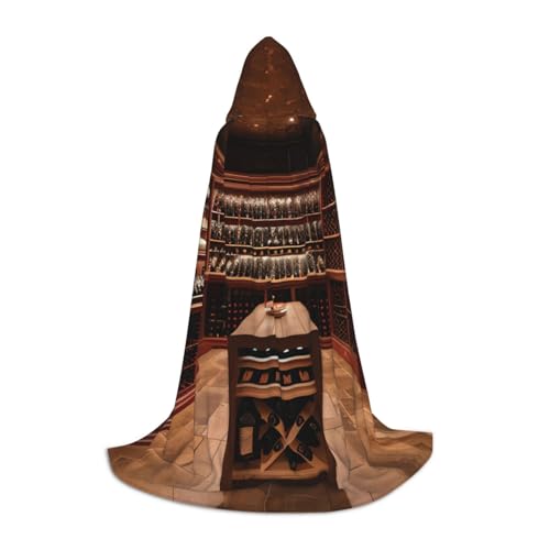 MIEKGPS Roter Weinkeller-Druck, kleiner Kapuzenumhang, Halloween-Kostüm, Umhang, Halloween, Cosplay, Hexe MIEKGPS Roter Weinkeller-Druck, kleiner Kapuzenumhang, Halloween-Kostüm, Umhang, Halloween, Cosplay, Hexe von MIEKGPS