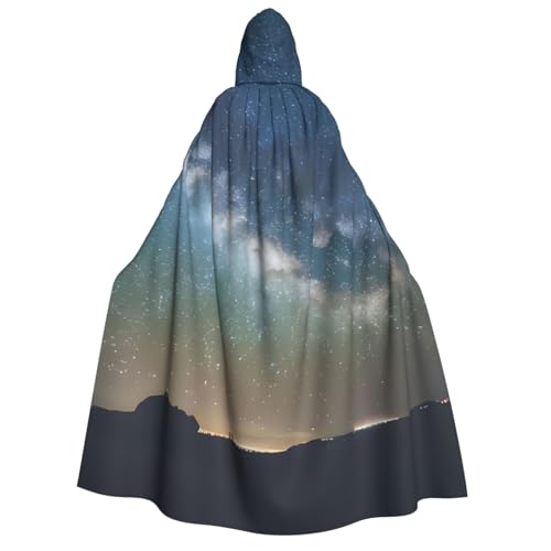 MIEKGPS Sternenhimmel, Weltraum-Druck, großer Kapuzenumhang, Halloween-Kostüm, langer Robe, Umhang, Kostüm für Erwachsene, Damen, Herren MIEKGPS Sternenhimmel, Weltraum-Druck, großer Kapuzenumhang, Halloween-Kostüm, langer Robe, Umhang, Kostüm für Erwachsene, Damen, Herren von MIEKGPS
