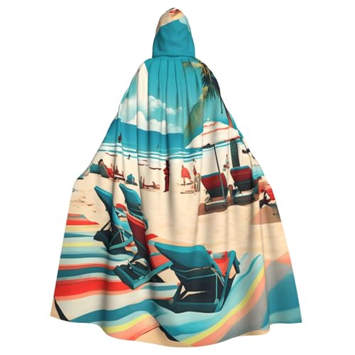 MIEKGPS Strandlandschaften Druck Kapuzenumhang Halloween Kostüm Lange Robe Umhang Kostüm für Erwachsene Damen Herren MIEKGPS Strandlandschaften Druck Kapuzenumhang Halloween Kostüm Lange Robe Umhang Kostüm für Erwachsene Damen Herren von MIEKGPS