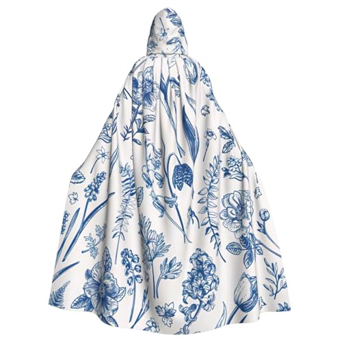 MIEKGPS Umhang mit Blumen und Blättern, mit Kapuze, Halloween-Kostüm, langer Robe, Umhang für Erwachsene, Damen und Herren MIEKGPS Umhang mit Blumen und Blättern, mit Kapuze, Halloween-Kostüm, langer Robe, Umhang für Erwachsene, Damen und Herren von MIEKGPS
