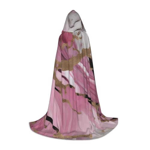 MIEKGPS Umhang mit Kapuze, rosa und weiß, Marmormuster, kleiner Umhang, Halloween-Kostüm, Cosplay-Hexe MIEKGPS Umhang mit Kapuze, rosa und weiß, Marmormuster, kleiner Umhang, Halloween-Kostüm, Cosplay-Hexe von MIEKGPS