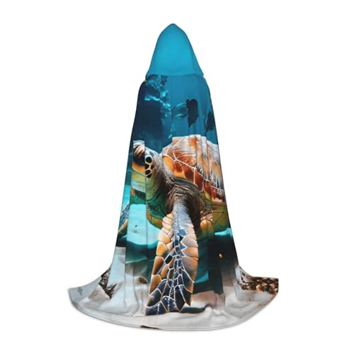 MIEKGPS Umhang mit Meeresschildkröte, kleiner Kapuzenumhang, Halloween-Kostüm, Umhang, Halloween, Cosplay, Hexe MIEKGPS Umhang mit Meeresschildkröte, kleiner Kapuzenumhang, Halloween-Kostüm, Umhang, Halloween, Cosplay, Hexe von MIEKGPS