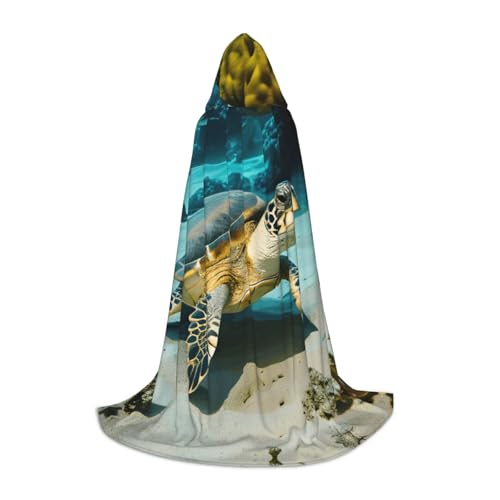 MIEKGPS Umhang mit Meeresschildkröte, kleiner Kapuzenumhang, Halloween-Kostüm, Umhang, Halloween, Cosplay, Hexe MIEKGPS Umhang mit Meeresschildkröte, kleiner Kapuzenumhang, Halloween-Kostüm, Umhang, Halloween, Cosplay, Hexe von MIEKGPS