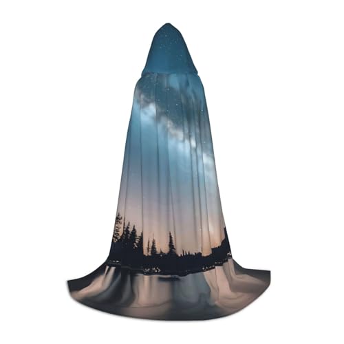 MIEKGPS Umhang mit Nachthimmel und Bäumen, kleiner Kapuzenumhang, Halloween-Kostüm, Umhang, Halloween, Cosplay, Hexe MIEKGPS Umhang mit Nachthimmel und Bäumen, kleiner Kapuzenumhang, Halloween-Kostüm, Umhang, Halloween, Cosplay, Hexe von MIEKGPS