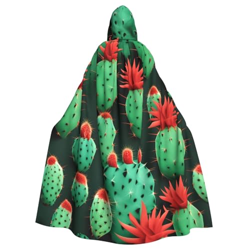 MIEKGPS Viele kleine Kaktus-Kunstdruck, Kapuzenumhang, Halloween-Kostüm, langer Robe, Umhang Kostüm für Erwachsene, Damen und Herren MIEKGPS Viele kleine Kaktus-Kunstdruck, Kapuzenumhang, Halloween-Kostüm, langer Robe, Umhang Kostüm für Erwachsene, Damen und Herren von MIEKGPS
