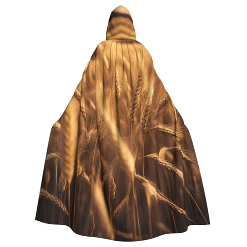 MIEKGPS Weizenfelddruck Kapuzenumhang Halloween Kostüm Lange Robe Umhang Kostüm für Erwachsene Damen Herren MIEKGPS Weizenfelddruck Kapuzenumhang Halloween Kostüm Lange Robe Umhang Kostüm für Erwachsene Damen Herren von MIEKGPS