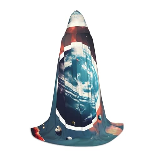 MIEKGPS Weltraumplanet Erddruck, kleiner Kapuzenumhang, Halloween-Kostüm, Robe, Umhang, Halloween, Cosplay, Hexe MIEKGPS Weltraumplanet Erddruck, kleiner Kapuzenumhang, Halloween-Kostüm, Robe, Umhang, Halloween, Cosplay, Hexe von MIEKGPS