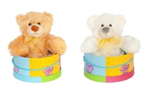 MIELIMON Teddybär mit Geschenkbox, romantischer Teddybär, 20 cm, Geburtstag, Hochzeit, Valentinstag oder Weihnachten von MIELIMON