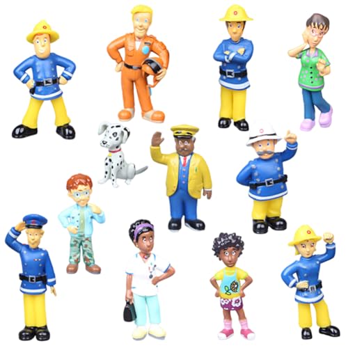 12Pcs Feuerwehrmann Cake Topper, Feuerwehrr Kuchendeko, Feuerwehrmann Tortendeko Figuren, Tortendeko Figuren Set, für Kinder Geburtstag torten deko Zubehör 12Pcs Feuerwehrmann Cake Topper, Feuerwehrr Kuchendeko, Feuerwehrmann Tortendeko Figuren, Tortendeko Figuren Set, für Kinder Geburtstag torten deko Zubehör von MIFKLMV