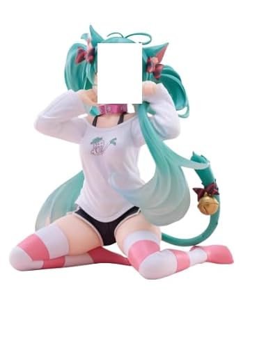 Action Figuren, Mikus Figuren Statue, Hatsunes Actionfigur Mikus, Anime Figuren Modell Statue, Puppe Desktop-Ornamente,Geschenke für Anime-Fans, Kinder (Sitzposition) von MIFKLMV