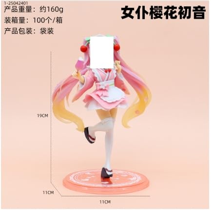 Anime Figur,Action Figur,Miku Figur Modell,Anime Modell Statue,Puppe Desktop-Ornamente,Figuren Modell Spielzeug Geschenke für Anime Fans, Kinder -B von MIFKLMV