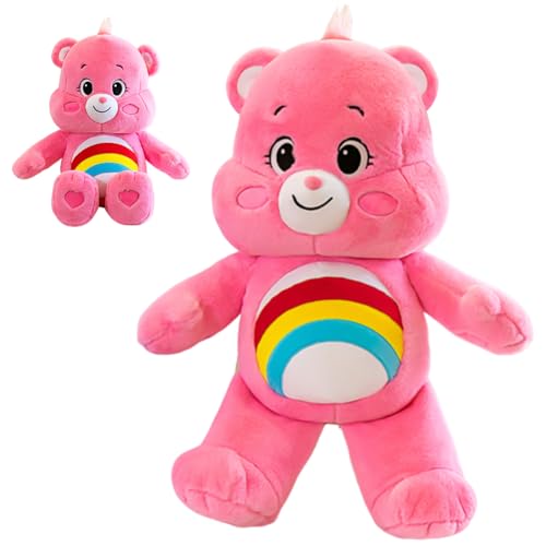 MIFKLMV 38cm Bär Plüschpuppe,Pink Bear Puppe, Plüschcharakterpuppe, Weiche Stoffspielzeuge, Süßes Stofftierspielzeug, Plüschtiergeschenk für Kinder (Rosa) 38cm von MIFKLMV