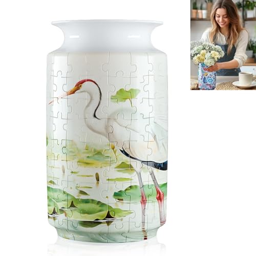 3D-Puzzle-Vase for Erwachsene, einzigartige Blumenvasen-Puzzles, einzigartiges Kunsthandwerk for Erwachsene, DIY-Geschenke for Puzzle-Liebhaber(B) von MIGEDY