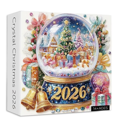 Weihnachts-Kristallkugel-Puzzle mit 1024 Teilen – Weihnachtsmann-Puzzles, Familienspaß, anspruchsvolle Weihnachts-Puzzles for jedermann(B) von MIGEDY