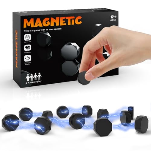 MIHUTU Stehend Magnetspiel, 24 PCS Tischspiele Magnetisches Schachspiel, Tragbares Magnet Schach, Puzzle Checkers Spiel - Strategisches Magnetspiel, Feiertagspartyspiele (Spritzgussausführung) von MIHUTU