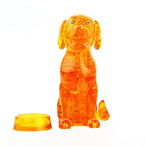 3D-Kristall-Puzzle, Kristall-Puzzle, für Puzzler ab 16 Jahren, Hunde-Orange von MIJIE
