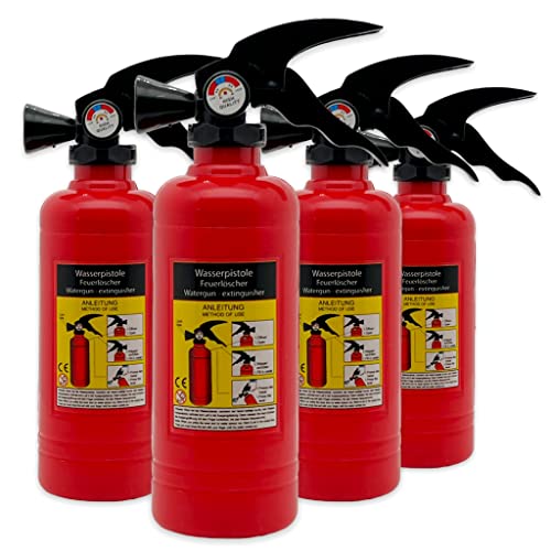 4er Set Wasserpistolen im Feuerlöscher-Design - Die coolsten Wasserspritzer für kleine Feuerwehrmänner 4er Set Wasserpistolen im Feuerlöscher-Design - Die coolsten Wasserspritzer für kleine Feuerwehrmänner von MIJOMA
