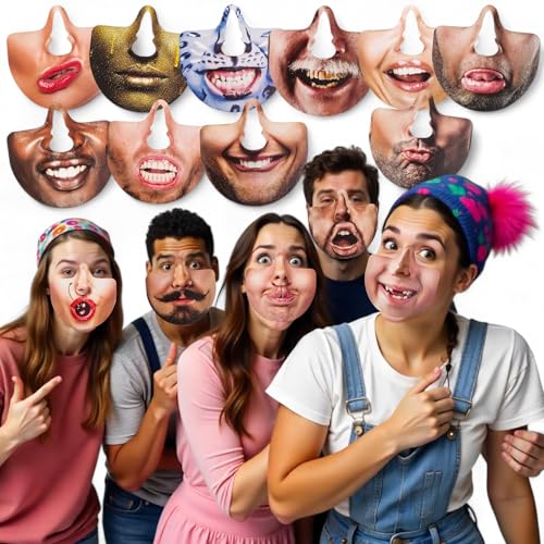 MIJOMA 15er Set Nasenmasken – Lustige Party-Masken für Erwachsene, Fotobox Verkleidung, Hochzeit, Geburtstag, JGA, Mitbringsel, Deko-Spaß für unvergessliche Feiern MIJOMA 15er Set Nasenmasken – Lustige Party-Masken für Erwachsene, Fotobox Verkleidung, Hochzeit, Geburtstag, JGA, Mitbringsel, Deko-Spaß für unvergessliche Feiern von MIJOMA