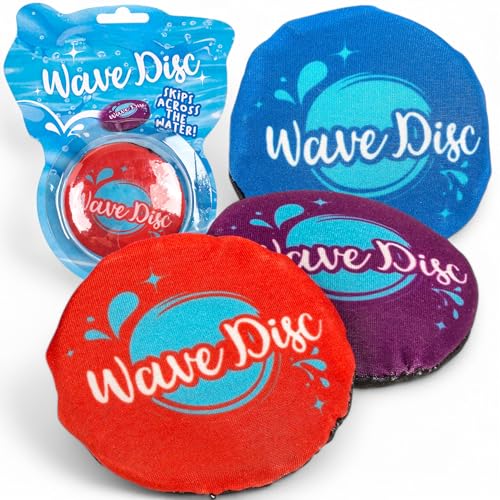MIJOMA 3 Stück Set Mini Wasser-Wurfscheibe - Bunte Wasser-Frisbees aus Gummi und Polyester Ø 7 cm - Wasserspielzeug für Strand und Pool - Soft, Sicher und Spaß für Groß und Klein von MIJOMA