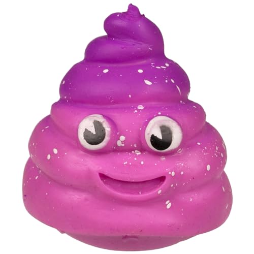 MIJOMA Antistress-Ball Knetball Knautschball Klebriger Squeeze-Kacke Kackhaufen Poo für Büro & Kindergeburtstag, Finger- & Handmuskulatur Stärkung, 6 cm (Pink) von MIJOMA