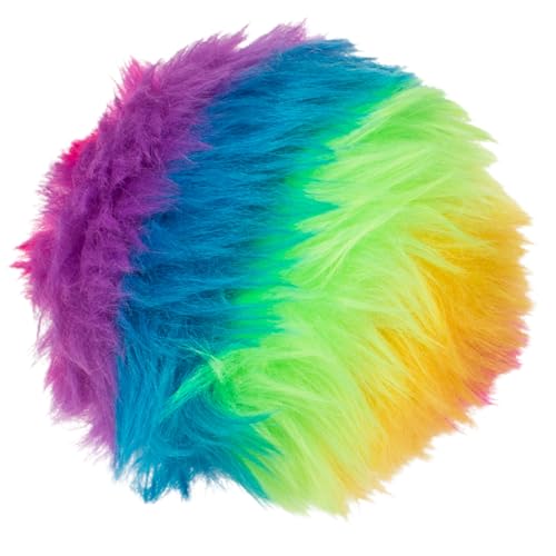 MIJOMA Antistressball Plüsch-Quetschball, Regenbogenfarben, 7,5 cm Durchmesser, Entspannung & Stressabbau Spielzeug von MIJOMA