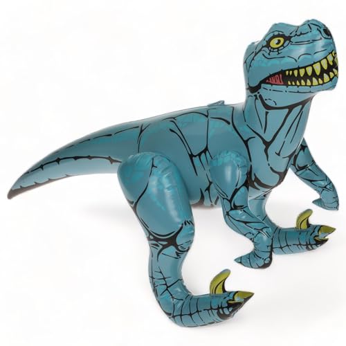 MIJOMA Aufblasbare Dinosaurier, Sammlermodelle für Dino-Liebhaber, Kinderfreundlich, Bunte Welt voller Dinos, 60cm. (Raptor) von MIJOMA